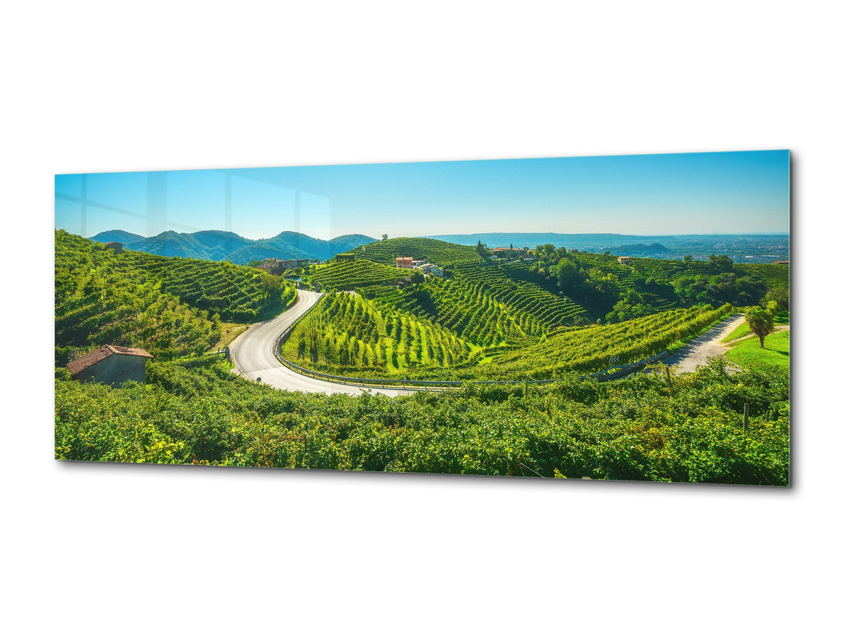 Glass Print Wall Art – Available in 5 different sizes – Nature Series 01A: Prosecco Hills, Unesco World Heritage
