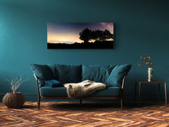 Modern Glass Picture – Available in 5 different sizes – Nature Series 01C: Night stellar sky