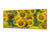 Glass Wall Art  – Available in 5 different sizes – Flowers and leaves Series 03: Sunflowers
