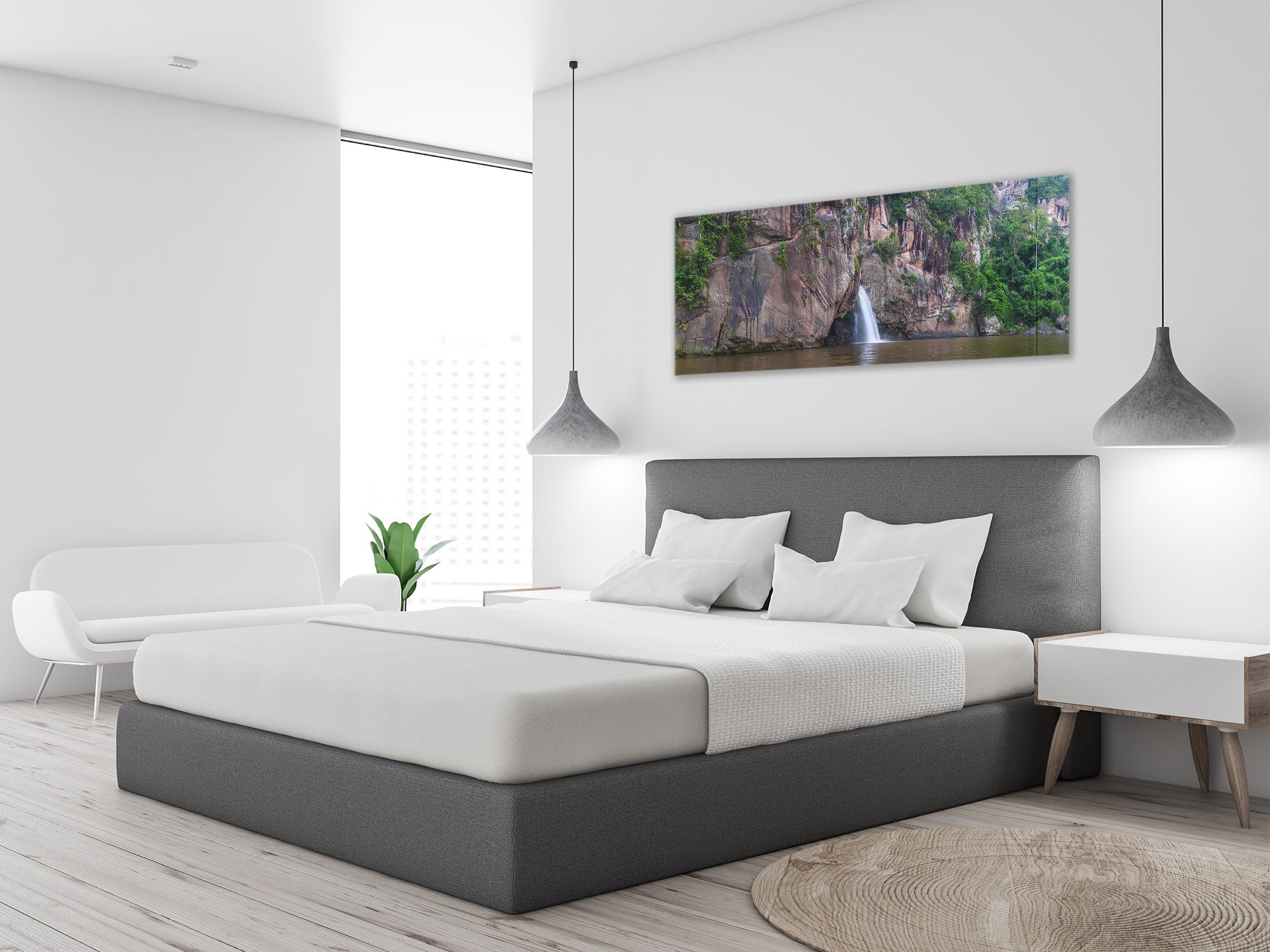 Glass Print Wall Art – Available in 5 different sizes – Nature Series 01A: Waterfall in Thailand 2