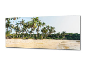 Graphic Art Print on Glass – Available in 5 different sizes – Nature Series 01B: Beautiful beach