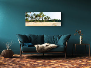 Graphic Art Print on Glass – Available in 5 different sizes – Nature Series 01B: Beautiful beach