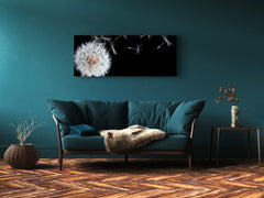 Wandbild auf Glas – Bild auf Glas 125 x 50 cm (≈ 50” x 20”) ; Löwenzahn 3