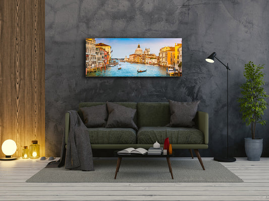 Beautiful Quality Glass Print Picture – Available in 5 different sizes – Cities Series 04: Canal Grande in Venice