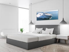 Glass Print Wall Art – Image on Glass 125 x 50 cm (? 50” x 20”) ; Boat 2