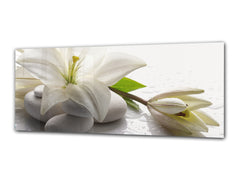 Glass Print Wall Art – Image on Glass 125 x 50 cm (? 50” x 20”) ; Flower 11