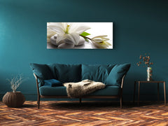 Glass Print Wall Art – Image on Glass 125 x 50 cm (? 50” x 20”) ; Flower 11