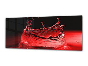 Wall Picture behind Tempered Glass 125 x 50 cm (≈ 50” x 20”) ; Water 1