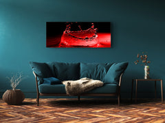 Cuadro de pared tras vidrio templado 125 x 50 cm (≈ 50” x 20”) ; Agua 1