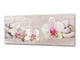 Wall Art Glass Print Picture 125 x 50 cm (≈ 50” x 20”) ; Flowers 17