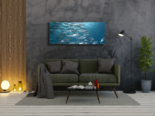 Glass Print Wall Art – Image on Glass 125 x 50 cm (? 50” x 20”) ; Water 7