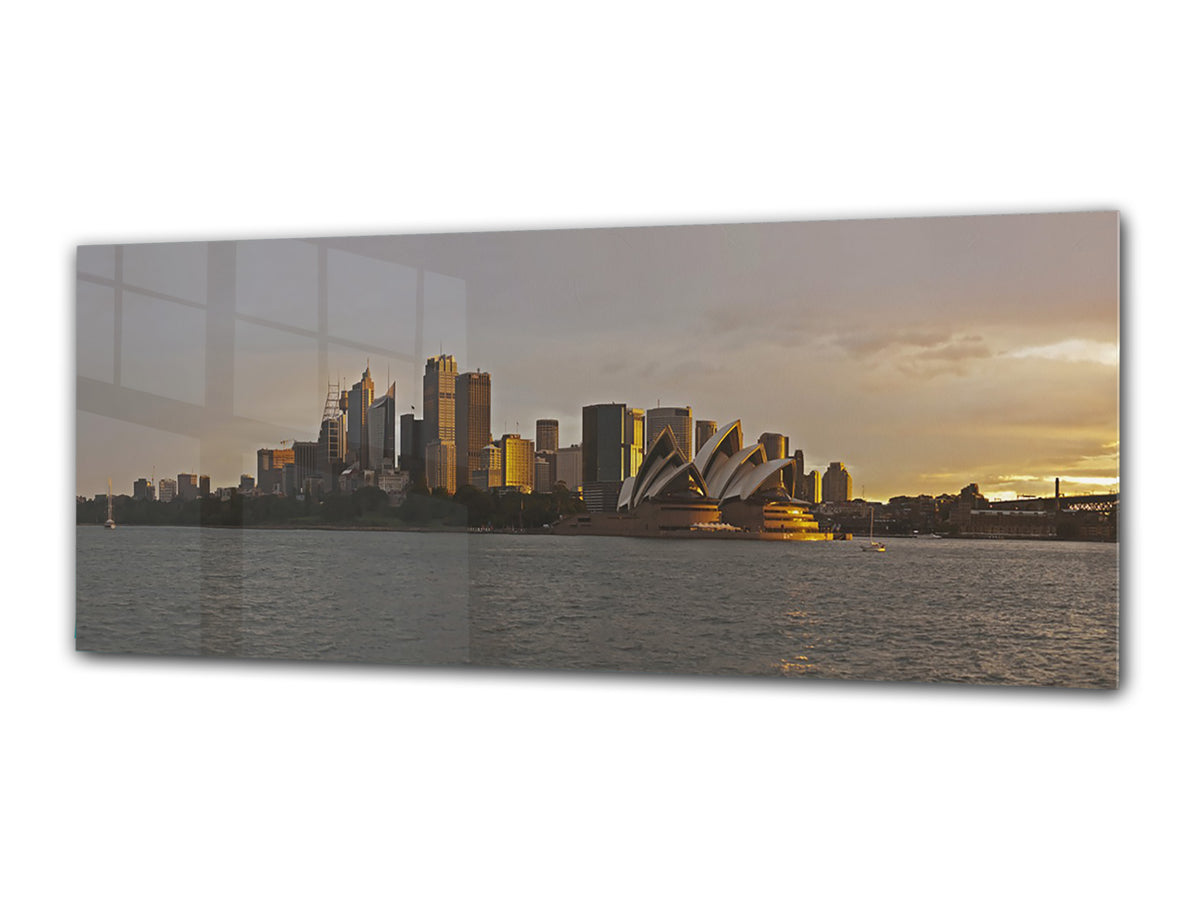 Glass Print Wall Art – Image on Glass 125 x 50 cm (? 50” x 20”) ; City 41