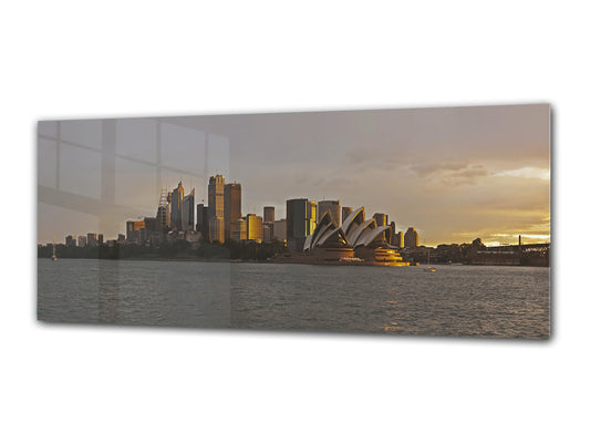 Glass Print Wall Art – Image on Glass 125 x 50 cm (? 50” x 20”) ; City 41