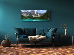 Arte mural con impresión en vidrio: imagen sobre vidrio, 125 x 50 cm (≈ 50” x 20”); Lago 9