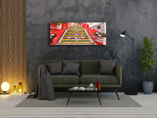 Beautiful Quality Glass Print Picture – Available in 5 different sizes – Cities Series 04: Steps in Rio de Janeiro