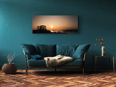 Glass Print Wall Art – Image on Glass 125 x 50 cm (? 50” x 20”) ; Sunset 15