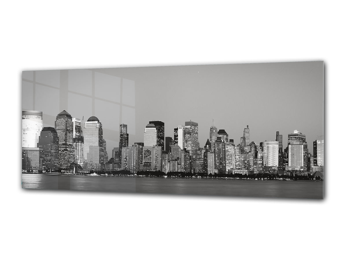 Glass Print Wall Art – Image on Glass 125 x 50 cm (? 50” x 20”) ; City 42