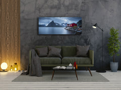 Glass Picture Wall Art  – Available in 5 different sizes – Nature Series 01D: Lofoten in Norway