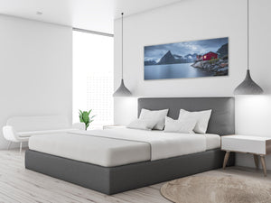 Glass Picture Wall Art  – Available in 5 different sizes – Nature Series 01D: Lofoten in Norway