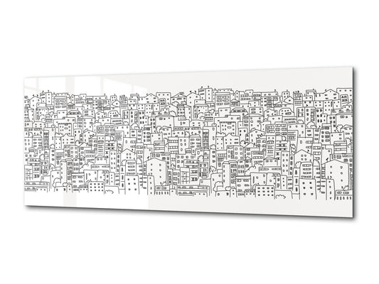 Beautiful Quality Glass Print Picture – Available in 5 different sizes – Cities Series 04: Cityscape background