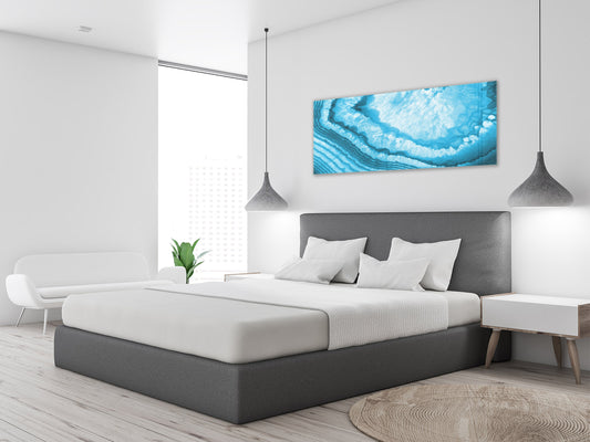 Glasdruck-Wandkunst – Bild auf Glas 125 x 50 cm (≈ 50” x 20”); Textur 4