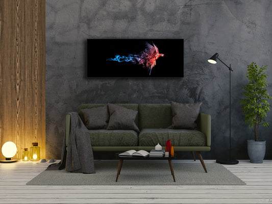 Wall Art Glass Print Picture – Available in 5 different sizes – Animals Series 02: Colorful parrot