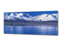 Glass Print Wall Art – Image on Glass 125 x 50 cm (? 50” x 20”) ; Mountains 18