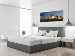 Glass Print Wall Art – Image on Glass 125 x 50 cm (? 50” x 20”) ; Windmills