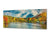 Glass Print Wall Art – Available in 5 different sizes – Nature Series 01A: Autumn colors on lake