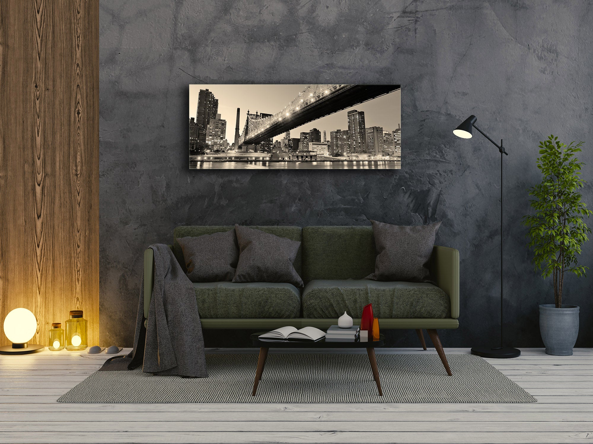 Glass Print Wall Art – Image on Glass 125 x 50 cm (? 50” x 20”) ; Bridge 16