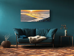 Glass Print Wall Art – Image on Glass 125 x 50 cm (? 50” x 20”) ; Sea 12