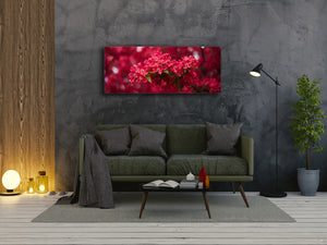 Glass Wall Art – Available in 5 different sizes – Flowers and leaves Series 03: Spring blossom tree