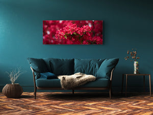 Glass Wall Art – Available in 5 different sizes – Flowers and leaves Series 03: Spring blossom tree