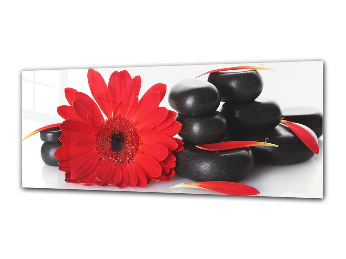 Glass Print Wall Art – Image on Glass 125 x 50 cm (? 50” x 20”) ; Flower 20
