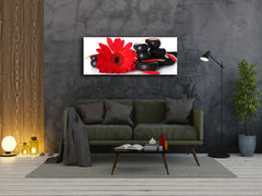 Glass Print Wall Art – Image on Glass 125 x 50 cm (? 50” x 20”) ; Flower 20