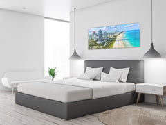 Beautiful Quality Glass Print Picture – Available in 5 different sizes – Cities Series 04: Miami Beach