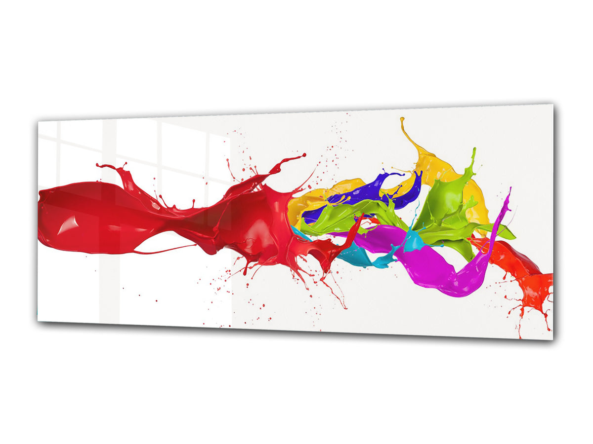 Glass Print Wall Art – Image on Glass 125 x 50 cm (? 50” x 20”) ; Abstract Art. 17