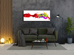 Glass Print Wall Art – Image on Glass 125 x 50 cm (? 50” x 20”) ; Abstract Art. 17
