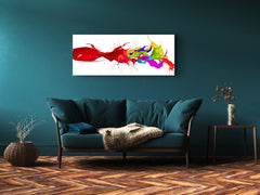 Glass Print Wall Art – Image on Glass 125 x 50 cm (? 50” x 20”) ; Abstract Art. 17