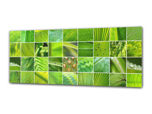Glass Print Wall Art – Image on Glass 125 x 50 cm (? 50” x 20”) ; Leaf 3