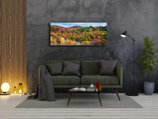 Glass Print Wall Art – Available in 5 different sizes – Nature Series 01A: Graveyard Fields in autumn