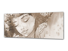 Glass Print Wall Art – Image on Glass 125 x 50 cm (? 50” x 20”) ; Abstract Art. 14