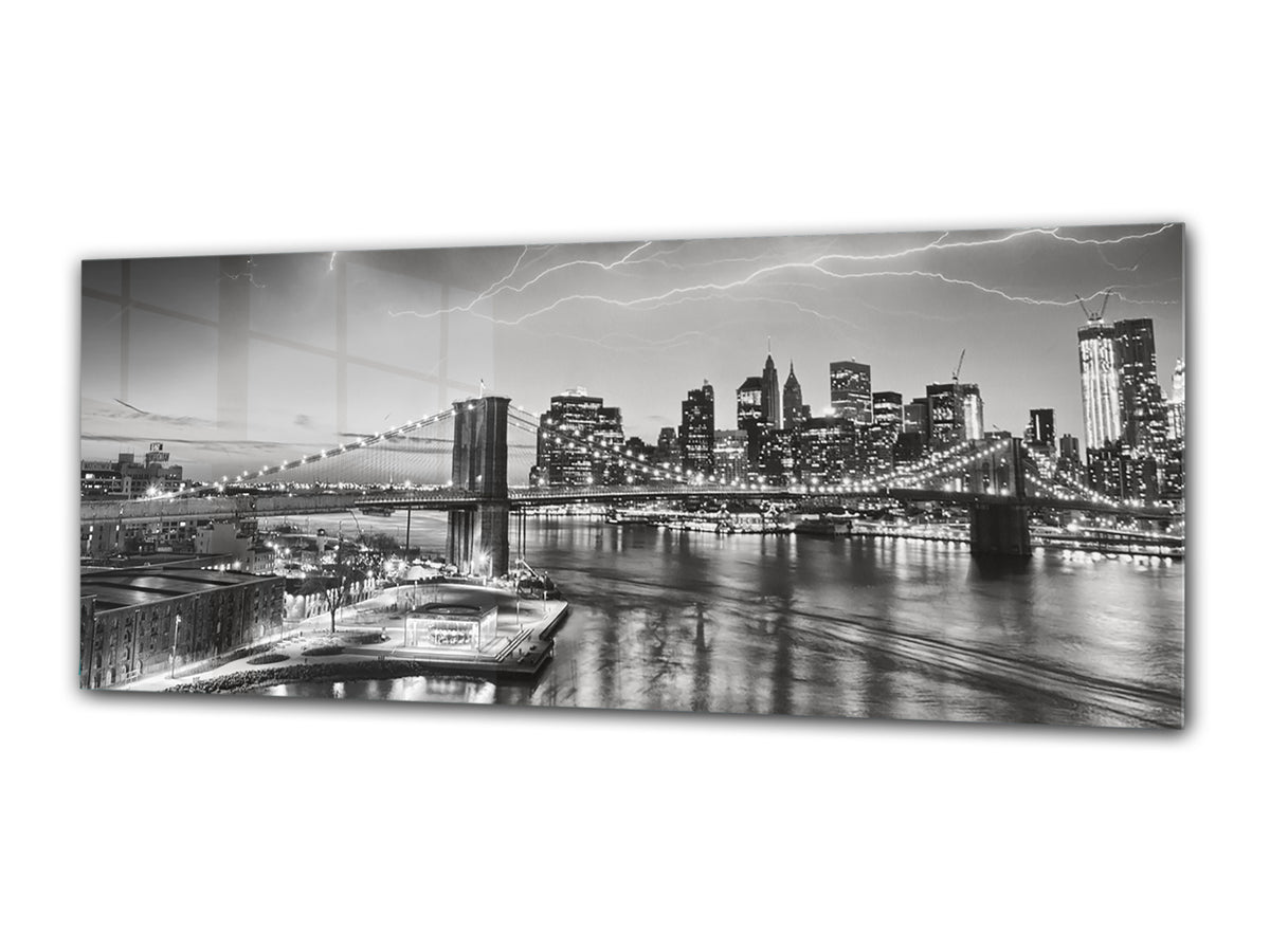 Glass Print Wall Art – Image on Glass 125 x 50 cm (? 50” x 20”) ; Bridge 21