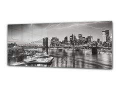 Glass Print Wall Art – Image on Glass 125 x 50 cm (? 50” x 20”) ; Bridge 21