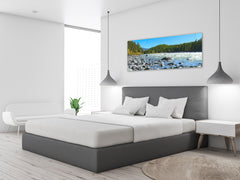 Glass Print Wall Art – Image on Glass 125 x 50 cm (? 50” x 20”) ; Lake 8