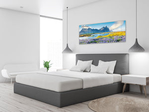 Glass Print Wall Art – Available in 5 different sizes – Nature Series 01A: Colorful summer panorama
