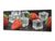 Glass Print Wall Art – Image on Glass 125 x 50 cm (≈ 50” x 20”) ; Strawberries