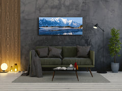 Glass Print Wall Art – Image on Glass 125 x 50 cm (? 50” x 20”) ; Mountains 13