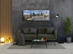 Glass Print Wall Art – Image on Glass 125 x 50 cm (? 50” x 20”) ; City 30