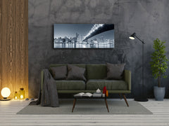 Glass Print Wall Art – Image on Glass 125 x 50 cm (? 50” x 20”) ; Bridge 23
